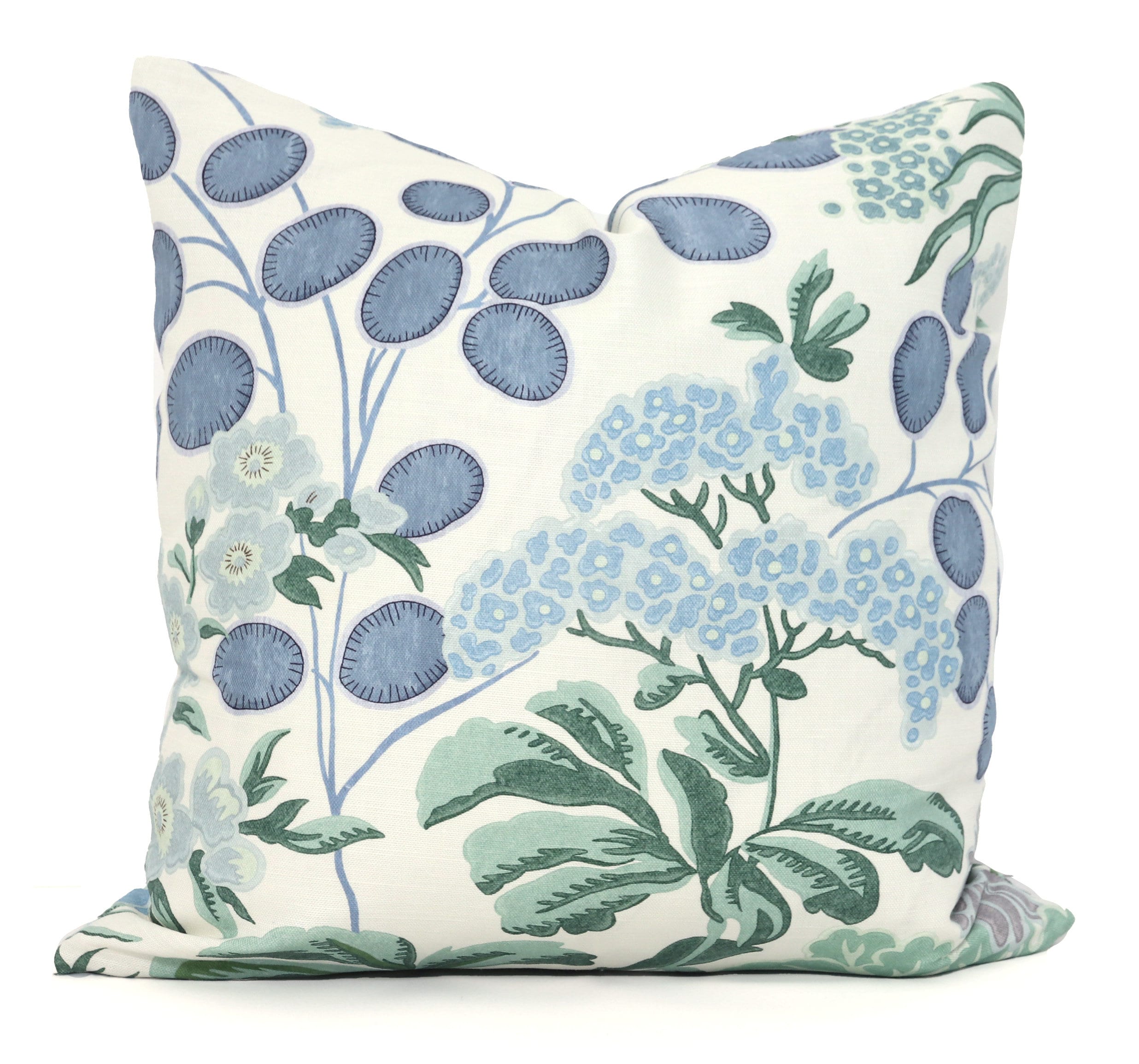 Thibaut Lavender and Blue Meadow Garden Pillow Decorative Pillow Cover 18x18, 20x20, 22x22, Eurosham, lumbar cushion cover, toss accent