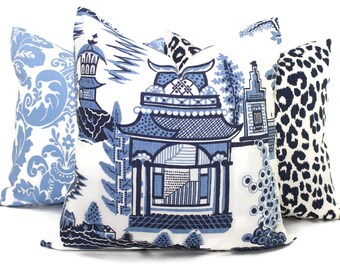Nanjing Schumacher Decorative Pillow Cover Chinoiserie Lumbar pillow rmt