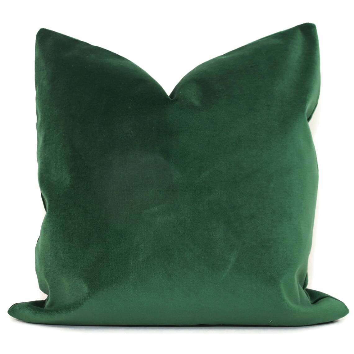 Dark Green Velvet Pillow Cover Decorative Pillow Cover 18x18 Etsy