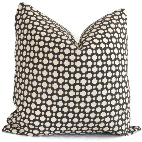 Schumacher Betwixt in Stone and White Decorative Pillow Cover Etsy