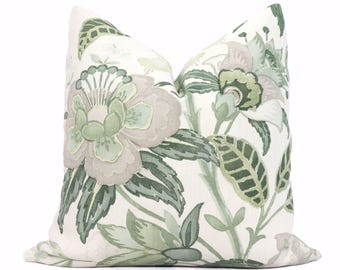 Lee Jofa Davenport Greenery Floral Pillow Cover