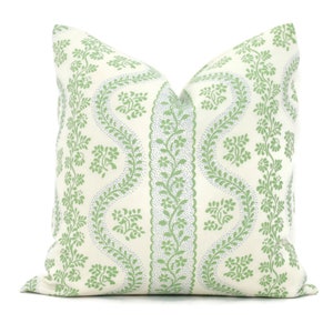 Decorative Pillow Cover Sister Parish Dolly in Lettuce Green Pillow cover,  Toss Pillow, Accent Pillow, Throw Pillow, Lettuce Green