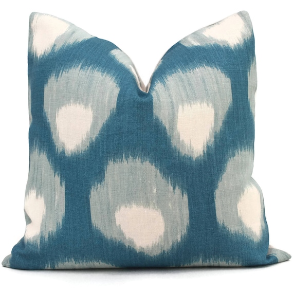 Peter Dunham Peacock Blue Bukhara Peacock Blue Decorative Lumbar Pillow