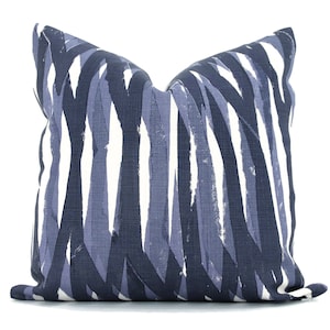 Christopher Farr Indigo Breakwater Decorative Pillow Covers 18x18, 20x20 or 22x22, 24x24, 26x26 or lumbar pillow Raoul Dufy