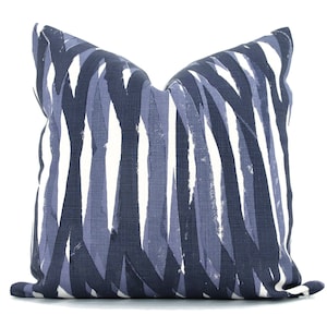 Christopher Farr Indigo Breakwater Decorative Pillow Covers 18x18, 20x20 or 22x22, 24x24, 26x26 or lumbar pillow Raoul Dufy rmt