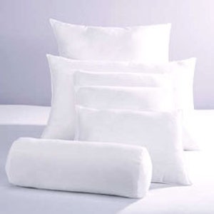 Indoor Outdoor Polyester Pillow Insert Multiply Sizes of Square, Lumbar and Bolster Neckroll Pillow Inserts