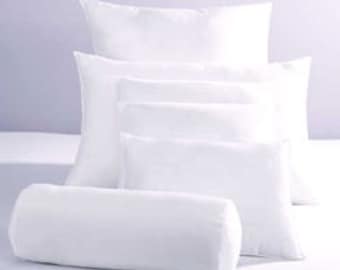 Indoor Outdoor Polyester Pillow Insert Multiply Sizes of Square, Lumbar and Bolster Neckroll Pillow Inserts