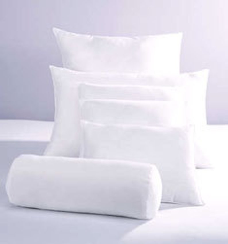 10/90 Down Feather Pillow Insert, Choose your size, Square, Lumbar, Euroshams, Bolster, Neckroll image 1