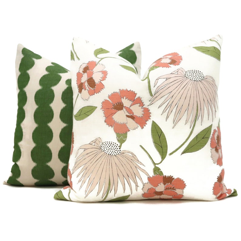 Celerie Kemble Bouquet Toss Blush Decorative Pillow Cover Etsy