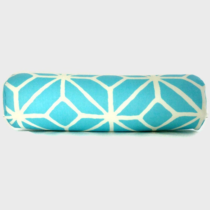 Trina Turk Aqua Trellis Outdoor Bolster Pillow Cover Etsy