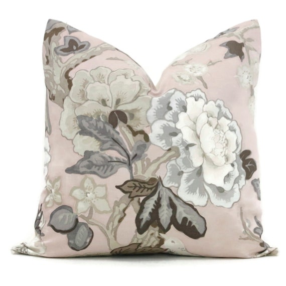Blush Floral Pillow Cover: Mary McDonald Schumacher Print Bermuda Blossom