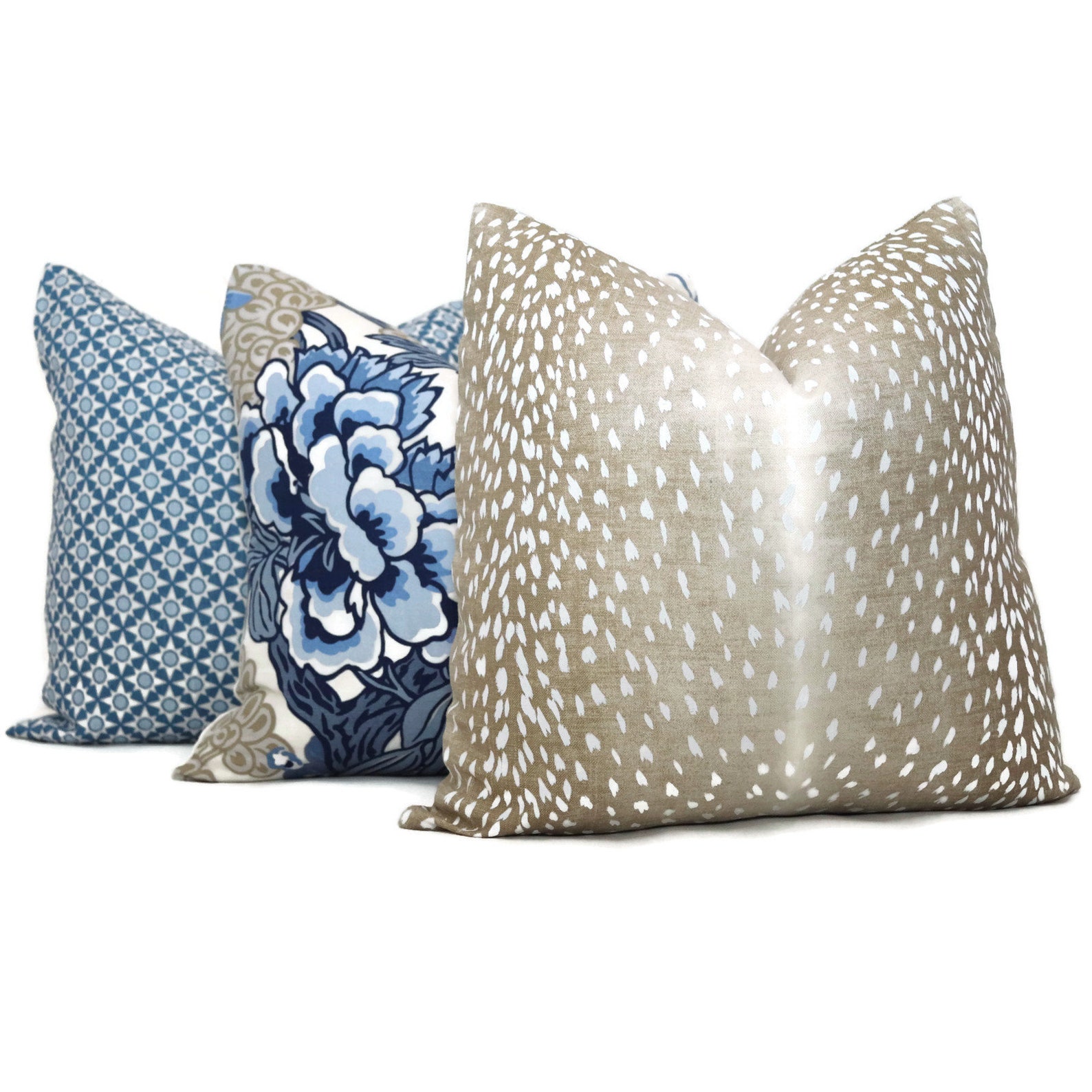 Thibaut Honshu Blue and Tan Chinoiserie Floral Decorative Etsy