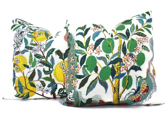 Citrus Garden Decorative Pillow Cover Schumacher Pillow Cover Citrus Garden