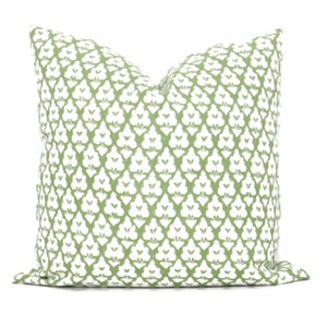 Anna French Arboreta Green Decorative Pillow Cover  18x18, 20x20, 22x22, Eurosham or lumbar Thibaut cushion cover, toss pillow accent pillow