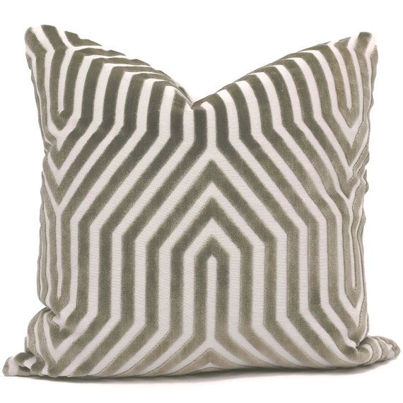 26 or lumbar pillow throw pillow chevron marine velvet 22 Decorative Pillow Cover Schumacher Light Blue Vanderbilt Velvet 18 20 24