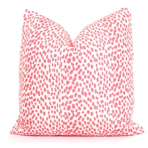 Pink Confetti Decorative Pillow Cover, Square, lumbar, bolster pillow cover Abstract Painting, Leopard print, animal print, polka dot