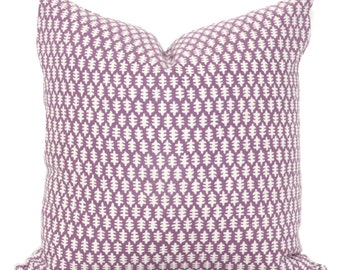 Plum Edie Decorative Pillow Cover, Throw Pillow, Accent Pillow, Pillow Sham 18x18, 20x20 22x22 24x24, lumbar pillow purple Stroheim Fabricut