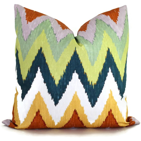 Martyn Bullard Schumacher Adras Ikat Adras ikat pillow cover in Caravan 20 x