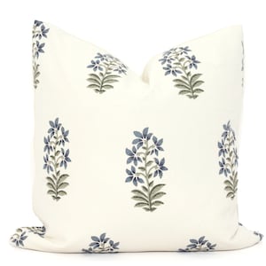 Peter Dunham Indigo Udaipur Dekorative Kissenbezug Florale Kissenbezug