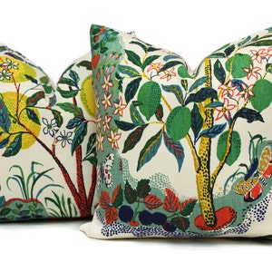 Citrus Garden Decorative Pillow Cover 18", 20", 22", 24", 26" or Lumbar Pillow, Schumacher Josef Frank pillow cover, Lemon Lime Tree PRIMARY