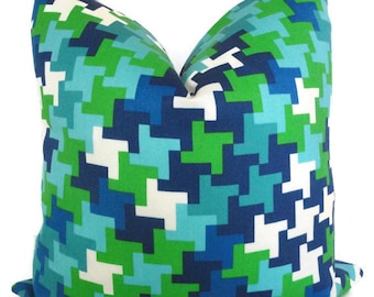 Trina Turk Jax Azure Pillow Cover: Schumacher Indoor Outdoor Accent Pillow