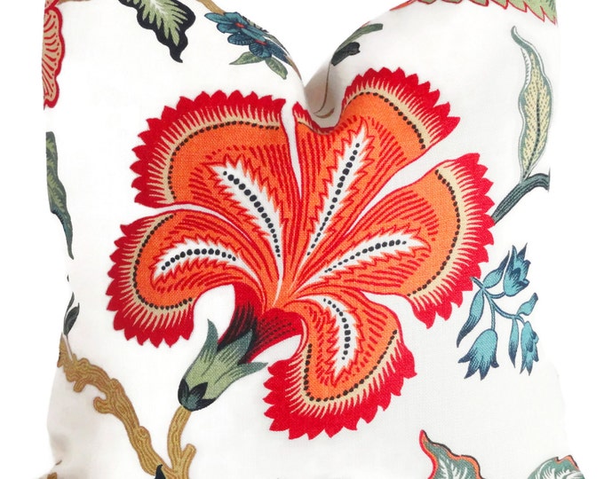 Schumacher Spark Hot House Floral Decorative Pillow Covers 18x18, 20x20 ...
