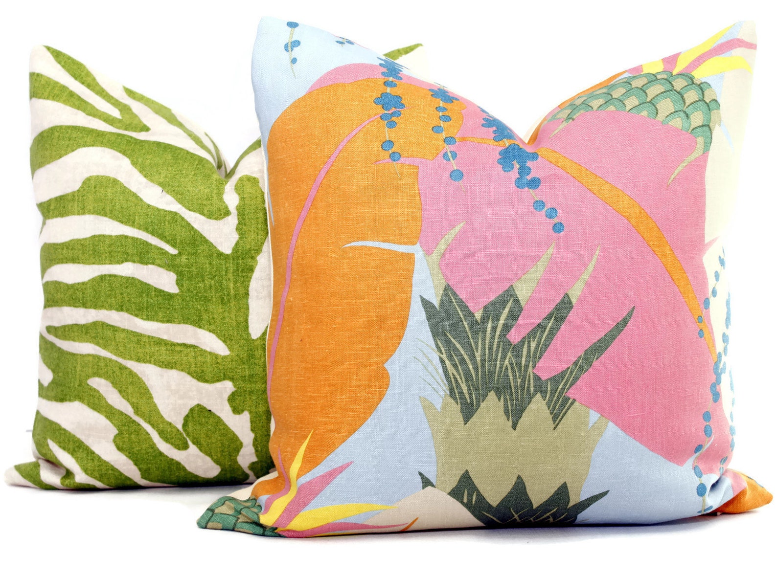 Thibaut Green Serengeti Tiger Decorative Pillow Cover 18x18 Etsy