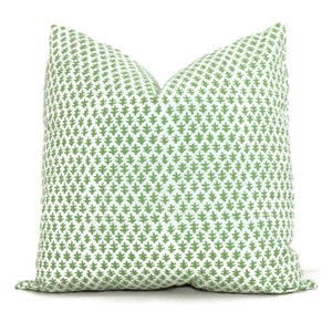 Sister Parish Green Burmese Decorative Pillow Cover  18x18, 20x20, 22x22, Eurosham or lumbar Christmas pillow, Burma