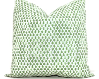 Sister Parish Green Burmese Decorative Pillow Cover  18x18, 20x20, 22x22, Eurosham or lumbar Christmas pillow, Burma