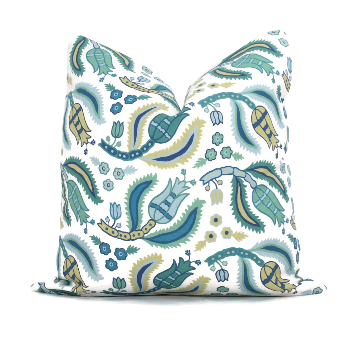 Decorative Pillow Cover Schumacher Malabar Vine 20x20 Schumacher Pillow