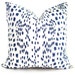 Brunschwig Fils Les Touches Blue and White  Decorative Pillow Cover  18x18, 20x20, 22x22, Eurosham or lumbar 