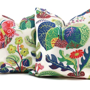 OUTDOOR Decorative Pillow Cover Exotic Butterfly in Spring  18x18, 20x20, 22x22, 24x24, Eurosham, Lumbar Pillow, Floral pillow, Josef Frank