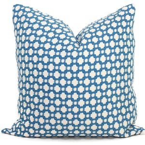 Schumacher Betwixt Blue Decorative Pillow Cover, Toss Pillow, Throw Pillow, Accent Pillow