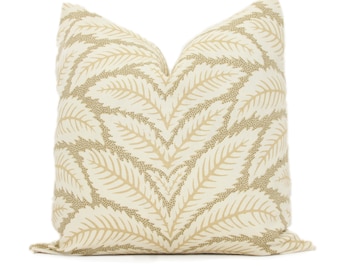 Beige Talavera Linen Pillow Cover by Brunschwig  & Fils  Decorative Pillow Cover 18x18, 20x20, 22x22 euro Lumbar pillow, Accent Pillow