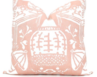 Clarence House Blush Vase  Decorative Pillow Cover  18x18, 20x20, 22x22, Eurosham or lumbar, black white throw pillow, toss pillow