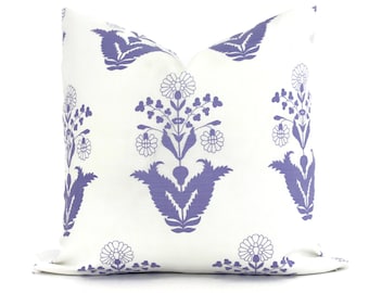 Purple  Floral Bouquet Decorative Pillow Cover, Throw Pillow, Accent Pillow, Pillow Sham  Made to order