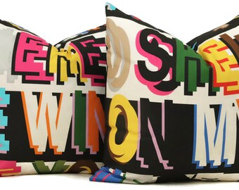 Schumacher Robert Burns Poem Pillow Cover: Pop Art Accent Pillow eor rts