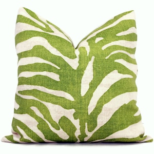 Thibaut Green Serengeti Tiger Decorative Lumbar Pillow Cover rmt