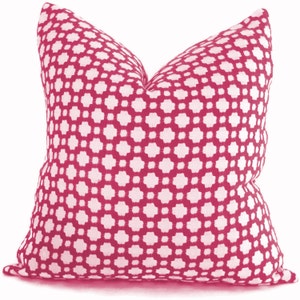 Schumacher Betwixt in Magenta Decorative Pillow Cover, Toss Pillow, Throw Pillow, Accent Pillow