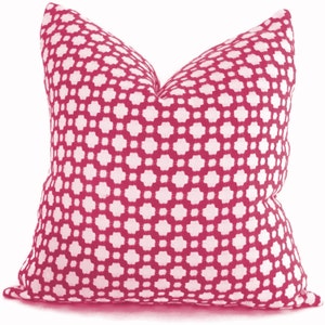 Federa per cuscino decorativo Schumacher Betwixt in Magenta, cuscino da lancio, cuscino decorativo, cuscino decorativo