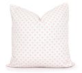 Pale Pink Palm Print Pillow Cover: Cotton Linen Blend Throw Pillow