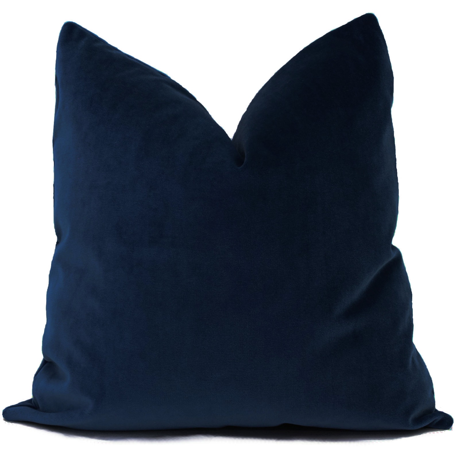 Blue Velvet Pillow Cover Decorative Pillow Cover 18x18 Etsy