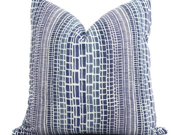 Christopher Farr Indigo Prism Decorative Pillow Covers 18x18, 20x20 or 22x22, 24x24, 26x26 or lumbar pillow Raoul Dufy
