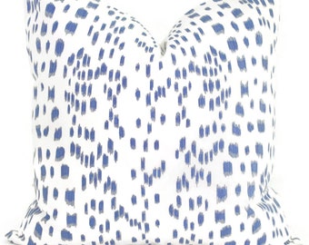 Brunschwig Fils Les Touches Kissenbezug: Cadet Blue Abstrakter Druck