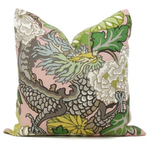 Double Sided Schumacher Chiang Mai Dragon Decorative Pillow Cover, Choose your Color, Accent Pillow, Designer Pillow, Throw Pillow image 8