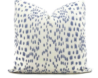 Les Touches Periwinkle Blue Brunschwig Fils Decorative Pillow Cover 18x18, 20x20, 22x22, Eurosham or lumbar Made to order in any size