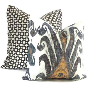 Schumacher Betwixt in Charcoal Decorative Pillow Cover, Toss Pillow, Throw Pillow, Accent Pillow image 2