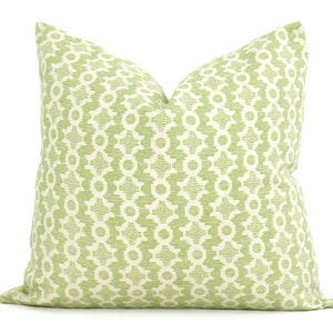 Sister Parish Clara B Palm Green Decorative Pillow Cover  18x18, 20x20, 22x22, Eurosham or lumbar, Palm Green