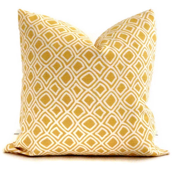 Duralee Yellow Trellis  Decorative Pillow Cover 20x20  pillow cover, Throw pillow, Toss pillow, Accent pillow