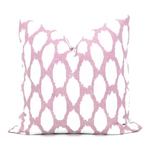 Quadrille Soft Lilac Adras Ikat Decorative Pillow Cover  18x18, 20x20, 22x22, Euro or lumbar, lilac lavender purple cushion throw cover eor